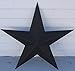 The Hearthside Collection CWI Gifts Metal Barn Star - 36 inch Galvanized Hanging Star - Farmhouse Wall Decor - Black