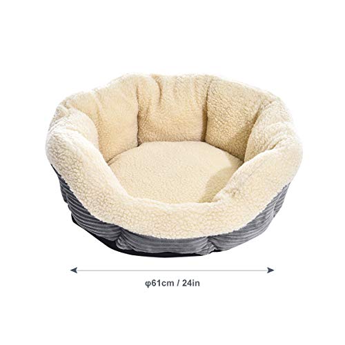 AmazonBasics Round Warming Pet Bed, 24Inch Pricepulse