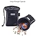 Vivaglory Sports Style Dog Treat Bag, Enlarged Opening Dog Training Treat Bag with Detachable Waistband, Poop Bag Dispenser, Convenient to Carry Treats, Kibbles, Pet Toys, Black
