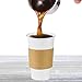 Premium Quality 16 Oz. Disposable White Hot Paper Coffee Cups By PrepStor – 50 Pack Set Complete With Travel Protective Sleeves & Lids – Perfect For Take Away, Office Use, Bars & Coffee Shops