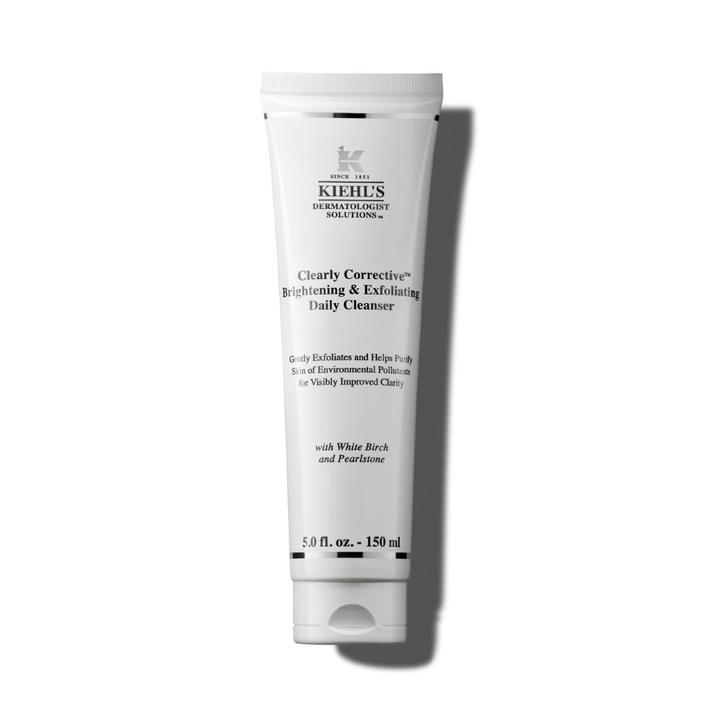 Kiehl's Clearly Corrective Brightening & Exfoliating Daily Cleanser, Gentle Face Wash for All Skin Types, 150Ml