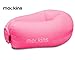 Mockins Kids Inflatable Lounger Air Sofa Perfect for Beach Chair Camping Chairs or Portable Hammock and Includes Travel Bag Pouch and Pockets | Easy to Use Camping Accessories -Pink Color