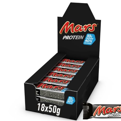 Mars Protein Caramel Nougat Milk Chocolate Snack Bars Multipack, 18x50g