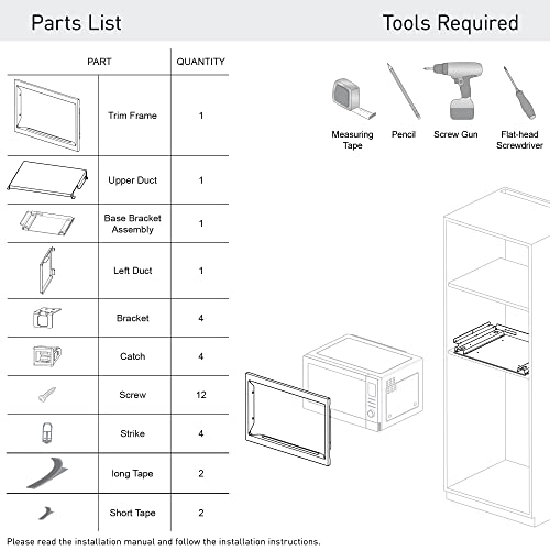 Panasonic 24inch Microwave Trim Kit, Stainless Steel, for use with 1.2