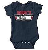 Brisco Brands Daddy Wingman Baby Boy Clothes | Fathers Day Gift Romper Bodysuit