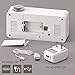 X Ykoki Alarm Clock – Digital Clock LED Display – Time Snooze Temperature Brightness Dimmer – Desk Clock Kids Heavy Sleepers Adults – Modern Alarm Clocks Bedrooms Bedside Home Battery Clock (White)