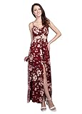 Wink Gal Women's Bohemian Sleeveless Cut Out Floral Print Maxi Dress