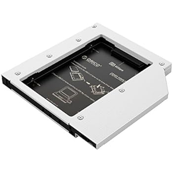 ORICO 2.5" Hard Drive Caddy for Laptop CD Optical Drives - Compatible with SSD for Lenovo, Asus, HP, Dell, ACER -