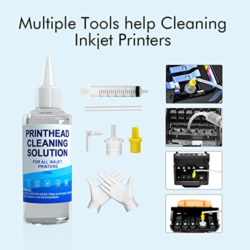 Printhead Cleaning Kit, Printhead Cleaner Kit, Compatible for Inkjet