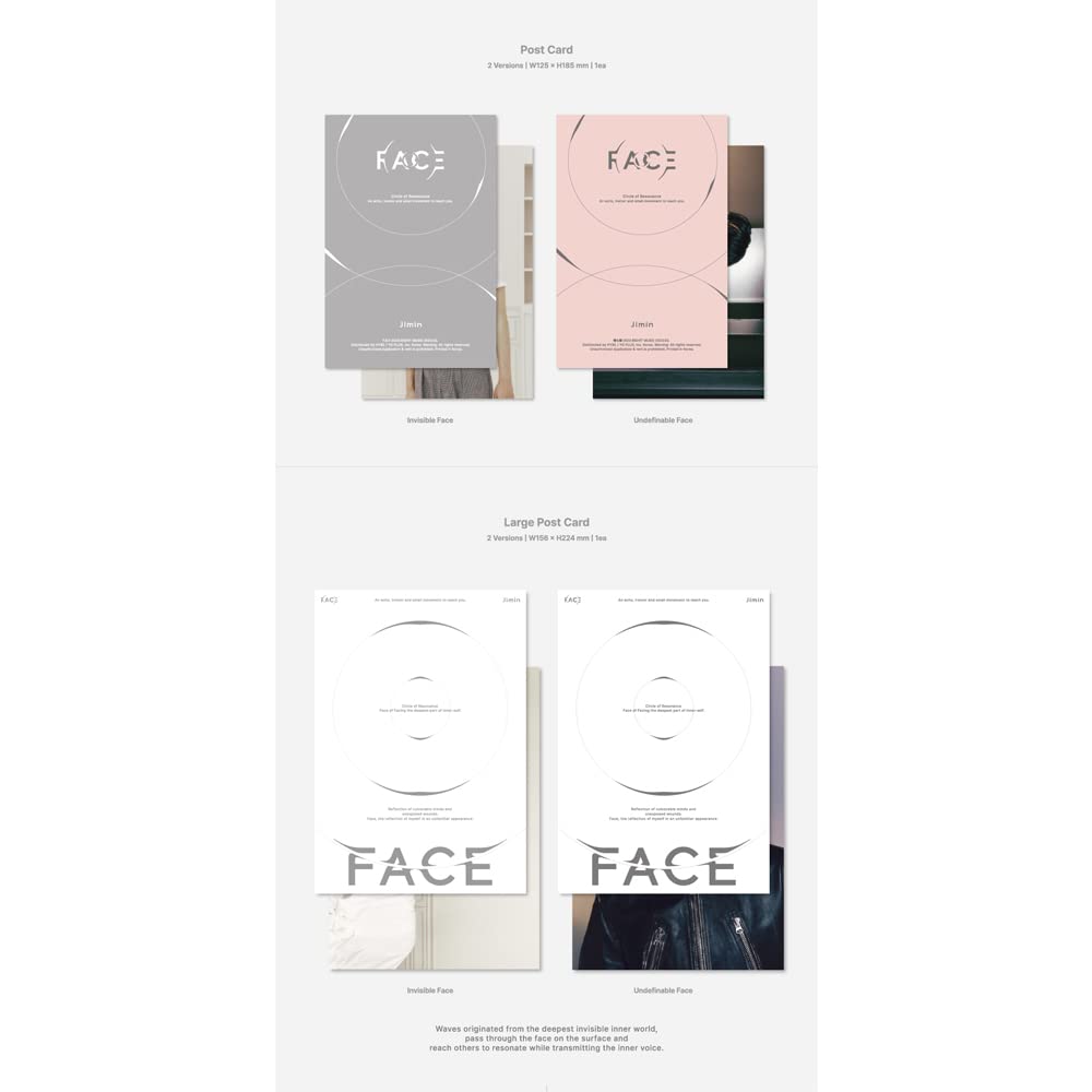Jimin Solo Album FACE Photobook ver. (SET (Invisible Face + Undefinable Face))