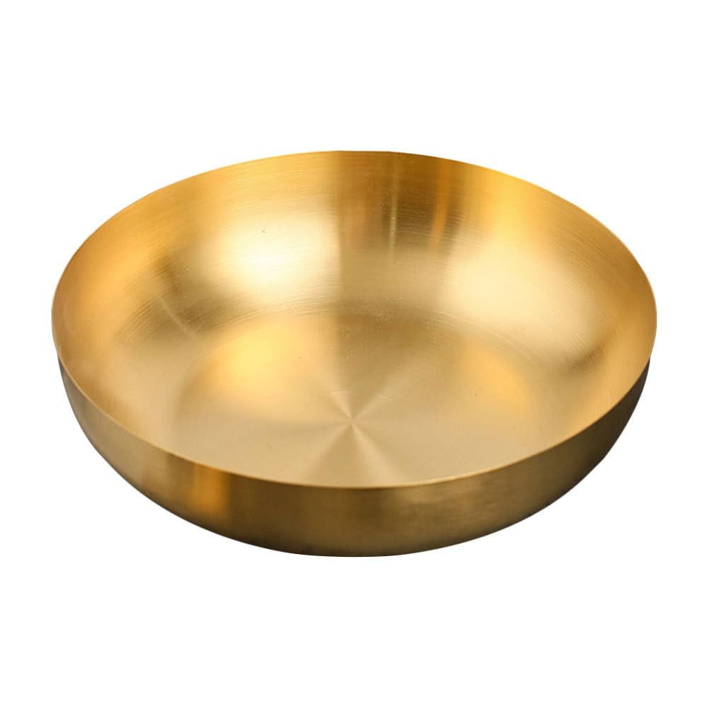 Photo 1 of CALLARON 9.4" Stainless Steel Mixing Bowls - 75oz Gold Serving Bowl, Large Metal Decorative Bowl for Salad, Soup, Pasta, Snack, Cooking, Baking, Dishwasher Safe