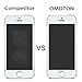 OMOTON 2.5D Round Edge 9H Tempered Glass Anti-Scratch Screen Protector for iPhone SE/ 5S/ 5C/ 5 - Clear (2 Pack)
