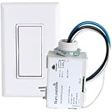 RunLessWire Simple Wireless Switch Kit, Self-Powered Rocker Switch, No Wire Light Control Kit