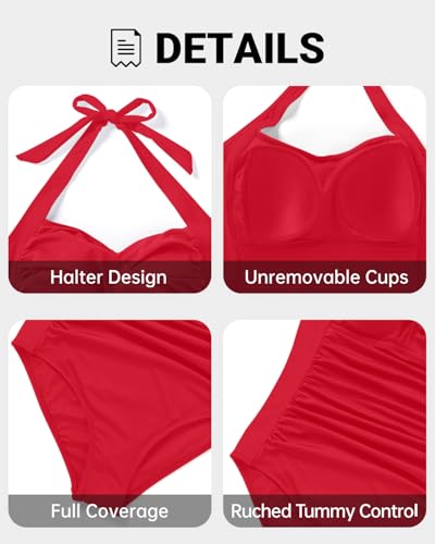 Tempt Me Women Red Tummy Control One Piece