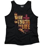 The Way Truth Life Religious Gifts Jesus Christ Christian Tank Top Shirt