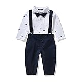 Ferenyi US Baby Boys Formal Party Wedding Tuxedo Jumpsuit Overalls Rompers