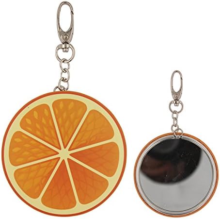 NiceShop16 Cute Cartoon Pattern Background Design 2.95 inch Keychain Button Mirror Key Chain (Style01)