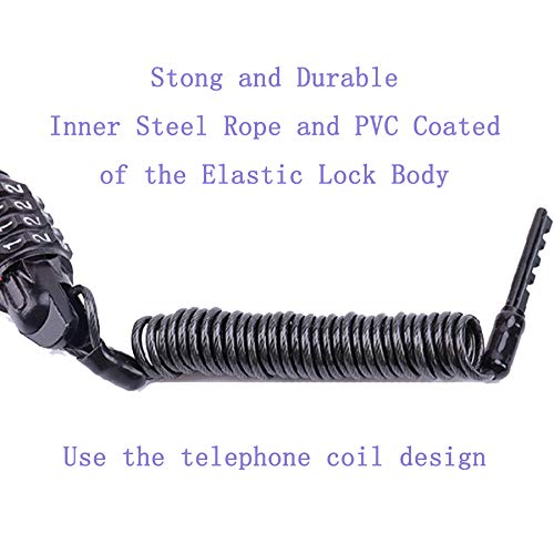 image for UiiziC Bike Lock Cable, 5.9 Ft Portable Mini Bicycle Lock Security Upg