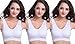 Mirity Padded Sports Bras For Women Freedom Seamless Racerback Spanx Yoga Bra Pack of 3, 3 White, Large