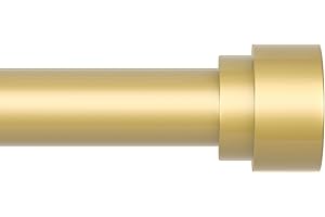 Ueuttiy Curtain Rods for Windows 16-46 Inches, Adjustable Window Curtain Pole with Brackets, 1” Diameter Splicing Drapery Rod