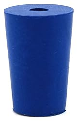 EISCO 10PK Neoprene Stoppers, 1 Hole - ASTM