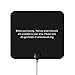 TV Antenna, Masione Antenna, HDTV Antenna, Indoor Amplified TV Antenna 50 Miles Range with Detachable Amplifier Signal Booster and 10FT High Performance Coaxial Cable, Super Thin, Black
