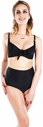 Fantasy Figure Womens Best Bust Support Underwire Bikini Top with Keyhole Back