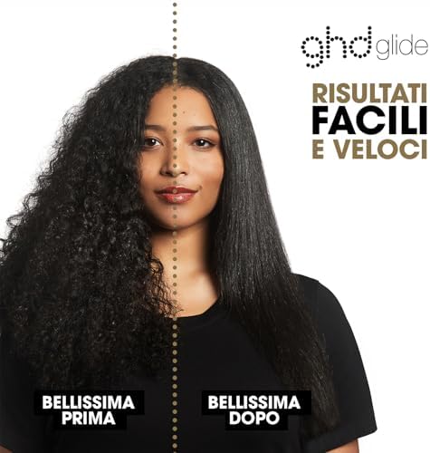 glide, Spazzola Lisciante per Capelli Professionale Anticrespo, Nero