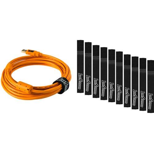Tether Tools Starter Tethering Kit with 15' USB-C to 2.0 Micro-B 5-Pin Cable, Orange - Thumbnail 4