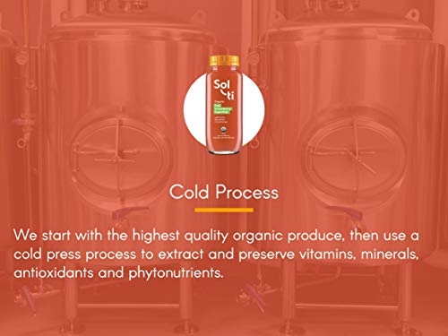 Sol-ti Goji Strawberry SuperAde Organic Cold Pressed Juice - Refreshing Nutrient-Rich Beverage, 9PK