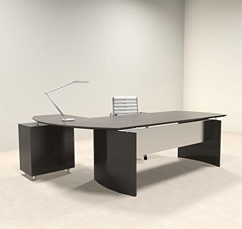 2pc Modern Contemporary L Shape Executive Office Desk Set, #MT-MED-O6