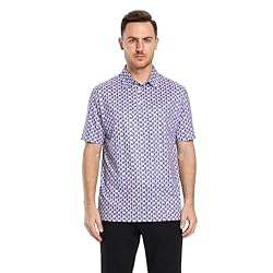 Men's Golf Shirts Dry Fit Short Sleeve Print