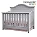 Thomasville Kids Southern Dunes Lifestyle 4-in-1 Convertible Crib, Pebble Gray, Easily Converts to Toddler Bed Day Bed or Full Bed, Three Position Adjustable Height Mattress (Mattress Not Included)