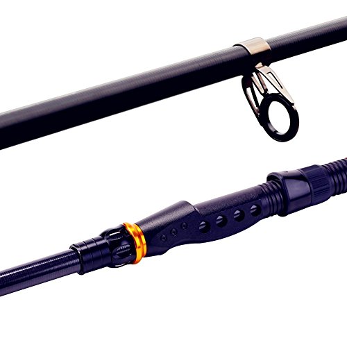 Sougayilang Graphite Carbon Fiber Portable Spinning Telescopic Fishing Rod for Boat Saltwater