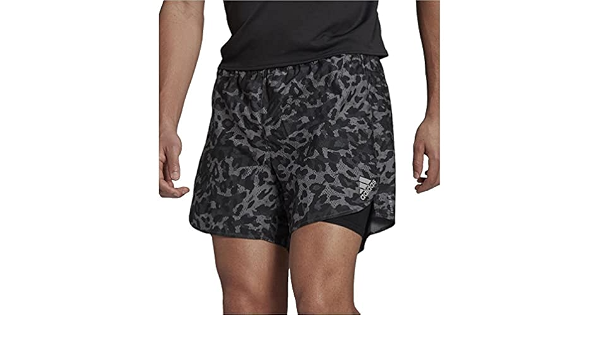 adidas Fast Two-in-One Primeblue Graphic Shorts - Grey | adidas Australia