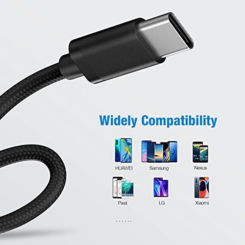 USB C to USB C Cable 60W 5 Pack[3/3/6/6/10FT] UPoweradd Type C Fast Charging Cable Compatible with Samsung Galaxy S21 S21+ S20+ S10 Note 20 Ultra 10, MacBook Air/Pro, iPad Pro/Air 2020, Pixel 4/3 XL