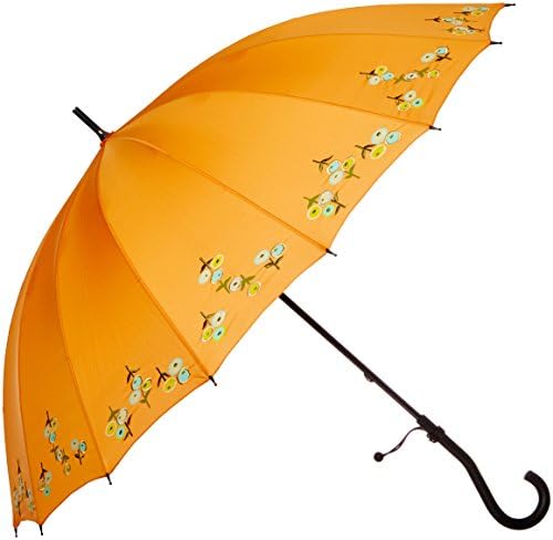 16 Ribs Stick UV Coating, Orange/8 Panel Imprint, One Size