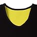 HAMACTIV Neoprene Hot Sweat Sauna Body Shapers T-Shirts with Zipper Slimming Tank Top Vest Weight Loss Gym Yoga Sports Vest Hot Thermo Fitness Anti-Cellulite (Sauna Suit T Shirt, L：12-14（tag XL）)