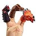 LITTLE SIENA 10pcs Realistic Dinosaur Finger Puppets Role Playing Toys Party Supplies Birthday Gift for Kids and Adults Great Party Favors
