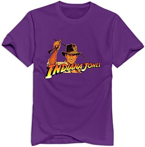 Indiana Jones Nerd Roundneck Purple Shirts For Adult Size XXL
