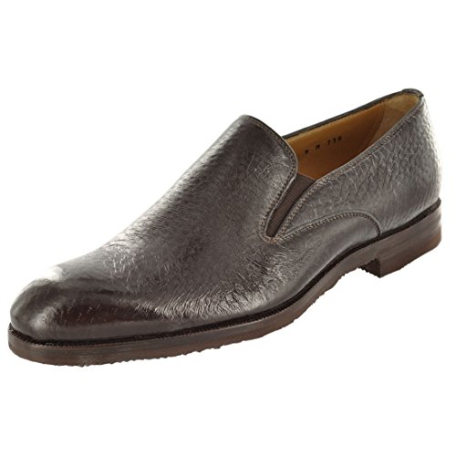 Gravati Men's Shoes Peccary Slip-On 10.5 M Brown