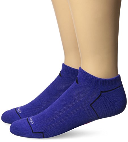 adidas Men's Climacool II No Show Socks (Pack of 2), Night Flash Purple/Black/Solar Red, One Size