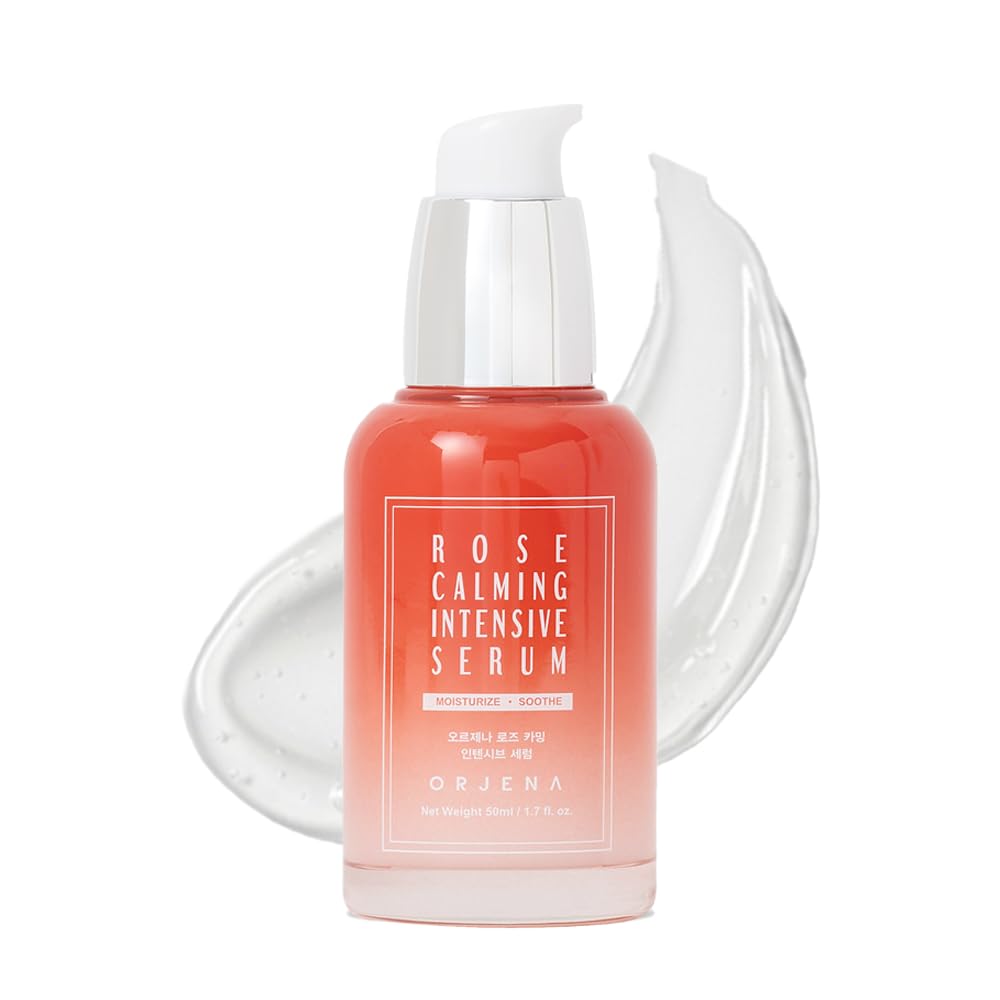 Orjena Rose Calming Intensive Serum - Moisturizing, Soothing, Calming - For All Skin Types, 50ml Net Wt