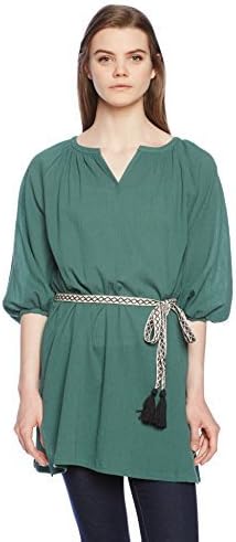 Amazon アースミュージックアンドエコロジー タッセルベルト付きチュニック g レディース グリーン 日本 F 日本サイズm相当 ワンピース チュニック 通販