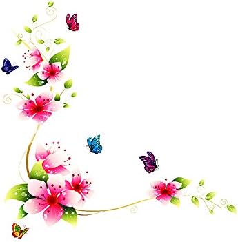 Gysad Patrón de flores Vinilos decorativos pared DIY ...