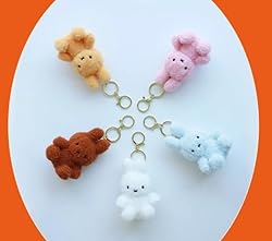 MSGlobal Cute Plush Keychain for