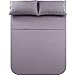 Shilucheng Bed Sheet Set Microfiber 1800 Threads Egyptian Super Soft Sheets 16-Inch Deep Pocket - Hypoallergenic - 4 Piece (King, Grey)