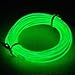 TDLTEK Sound Activated Neon Glowing Strobing Electroluminescent Wire/El Wire, Green 9ft