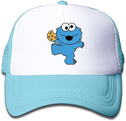 Mesh Baseball Cap Toddler Funny Monster with Cookies Lovely Adjustable