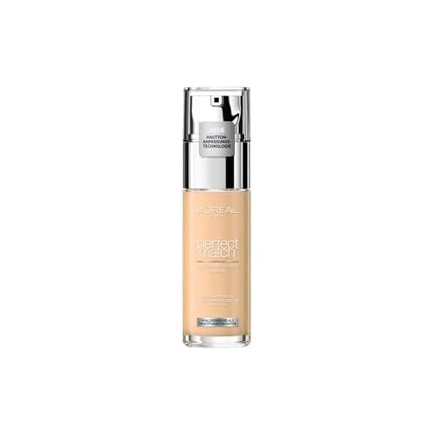 LOréal Paris Make up, liquid foundation with hyaluronic acid and aloe vera, perfect match make-up, no. 3.R/3.C cool undertone, 30 ml